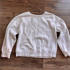 Cat & Jack Kids' White Speckled Sweatshirt